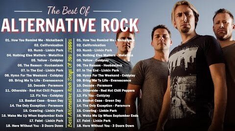 Alternative Rock Of The 90s 2000s - Linkin park, Creed, AudioSlave, Hinder, Evanescence