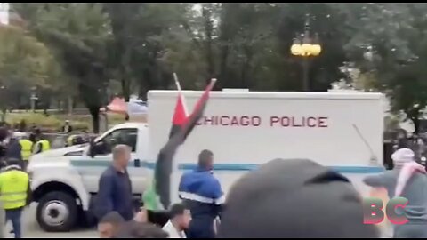 Pro-Hamas protesters beat Black Hebrew Israelites with Palestinian flags at Chicago protests