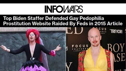 BREAKING: Top Biden Staffer Defended Gay Pedophilia Prostitution Website