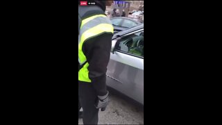 BLM Supporter Threatens & Cocks His Gun At Driver