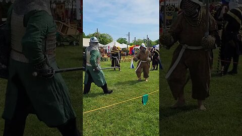 A Practice Heavy Combat Fight Before the Crown Tournament Started