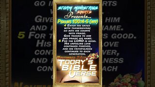 11.24.2022 | STORM MINISTRIES | Daily Bible Verse | Psalms 100:4-5 (NIV) | #shorts
