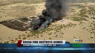 Brush fire in Cochise County destroys multiple structures