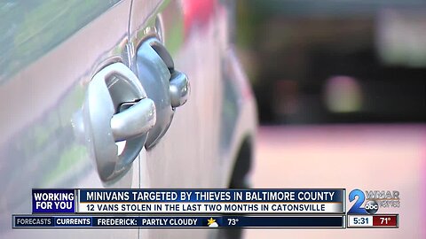 12 Dodge minivans stolen in Catonsville in last two months; police calling thefts a 'trend'