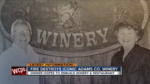 Fire destroys iconic Adams County winery