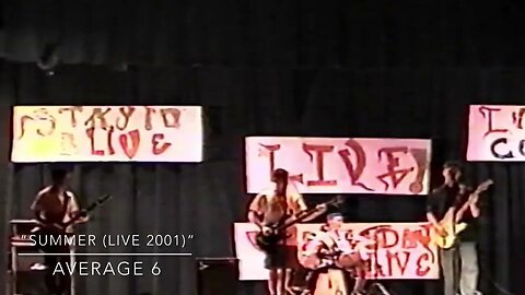 Average 6 #live performing “ #Summer ” by #average6 filmed in #2001 in #reverema