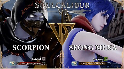 SoulCalibur VI — LuisF64 (Scorpion) VS Amesang (Seong Mi-na) | Xbox Series X Casual