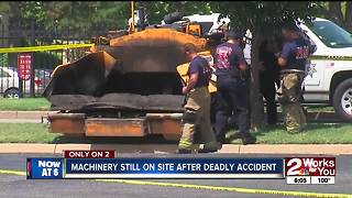 Machinery still on site of deadly accident
