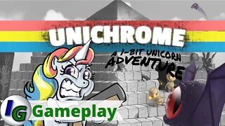 Unichrome: A 1-Bit Unicorn Adventure Gameplay on Xbox