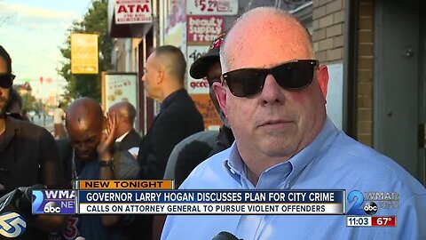 Governor Larry Hogan discusses plan for city crime
