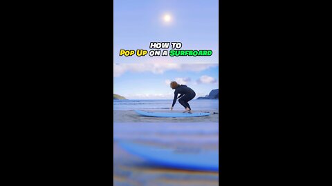 How to pop up on a Surfboard 🏄‍♂️📈