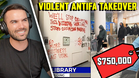 DESTROYED Portland State Library Sees $750,000 Of Damage After Violent Antifa Siege