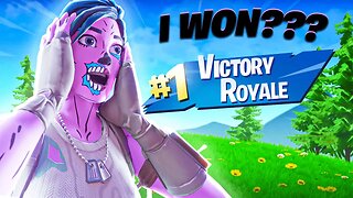 THERE IS NO WAY I WON LIKE THIS... I Fortnite