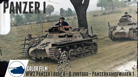 WW2 Color footage Panzer I Ausf A-B footage - Panzerkampfwagen 1.