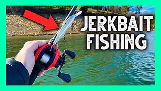 Jerkbait Fishing POST Cold Front Conditions | Winter Bass Fishing