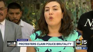 Protesters claim police brutality for use of tear gas