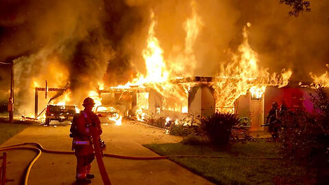 Fire destroys home, 2 vehicles near Fort Pierce