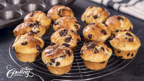 Chocolate Brioches - Muffin Pan Chocolate Brioche Recipe