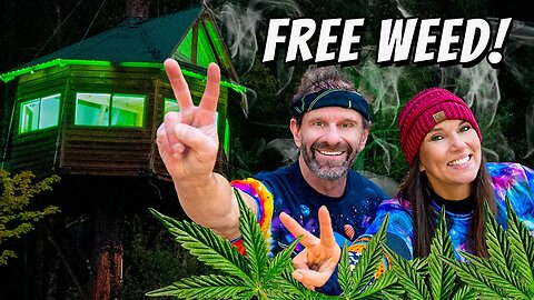 24 Hours In A Treehouse On A Pot Farm