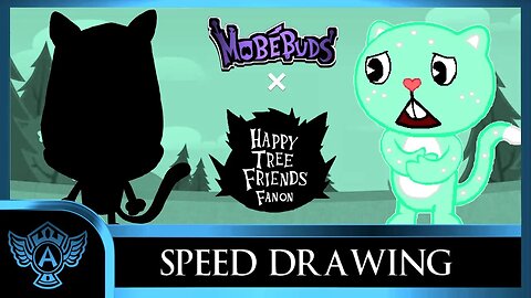 Speed Drawing: Happy Tree Friends Fanon - Bash | Mobebuds Style
