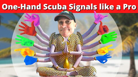 One-handed Scuba Signals - Signal Numbers like a Pro - (How Divers Communicate, Dive Signals) - Hand