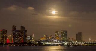 Super moon lights up the California sky on the first day of the new year