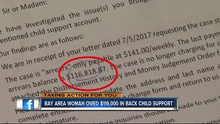 Mother owed more than $100k in child support
