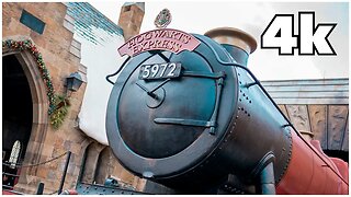 [4k] Hogwarts Express Hogsmeade Station Train to Universal Studios