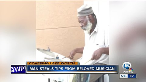 Community rallies after Lake Worth musician has tip jar stolen