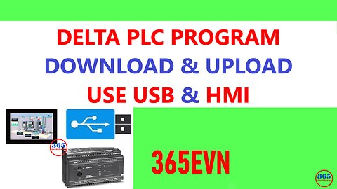 0175 - Upload, Download Delta PLC program using USB disk through HMI