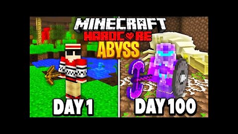 I Survived 100 Days of Hardcore Minecraft in the Abyss.. Here's what Habbend..