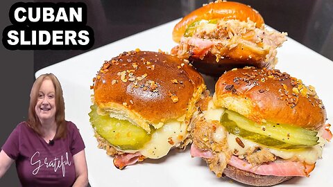 CUBAN SLIDERS, A classic sandwich perfect for appetizers, lunch, or dinner