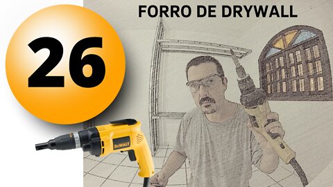 Como Fazer Forro de Gesso Drywall Passo a Passo Aula 26