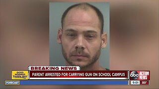 St. Pete dad arrested for carrying gun on school campus