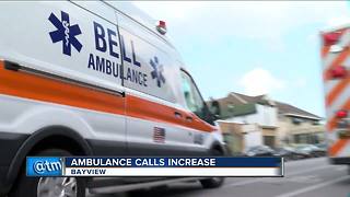 Ambulance calls increase in the Milwaukee area with the extreme heat