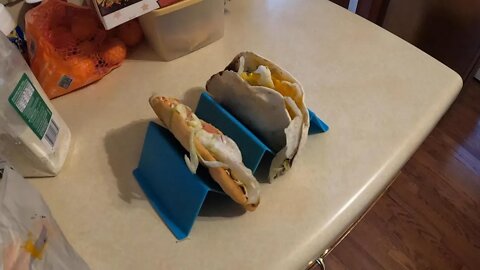 Taco Holder Stand Set of 4 Taco Rack Holders - Premium Taco Shell Holder Stand on Table with Handle