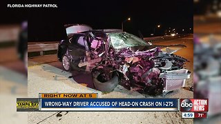FHP: Suspected drunk driver to blame for fiery wrong-way crash on I-275 in St. Pete