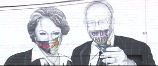 Goodman mural defaced