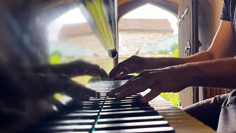 Take a 5-min Brain Break! - Old Grand Piano Played in a Church while the Hungry are Fed