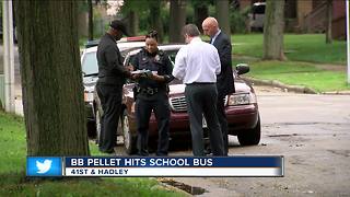 Milwaukee Police: 8-year-old girl injured after BB pellet strikes bus window