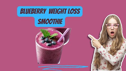 Easy & Simple Blueberry Breakfast Smoothie Recipe