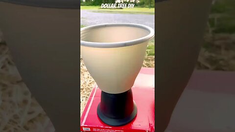 ❤️😱 Dollar Tree DIY outdoor planter hack #dollartree #dollartreediy #dollartreehacks #craft