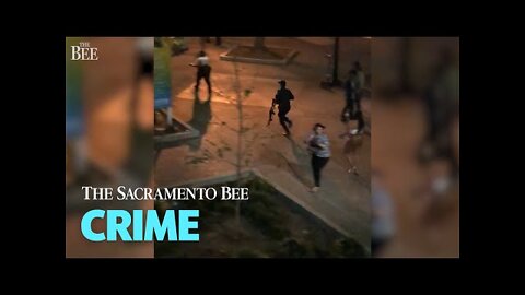 Police Rush In and Bystanders Flee after the Downtown Sacramento Mass Shooting
