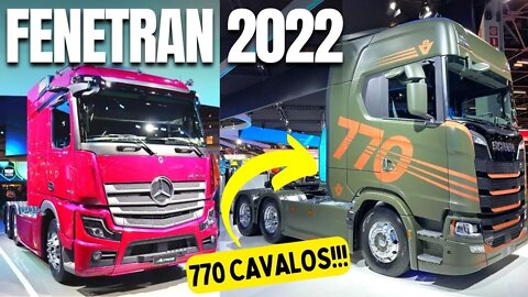 SCANIA 770S V8 Caminhão mais forte do MUNDO | FENATRAN 2022 - A FEIRA MAIS BRUTA DO ANO