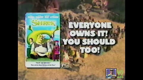 Shrek VHS Television Commercial (2001)