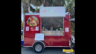 2021 - 6.5' x 8 Compact Hotdog Vending Trailer | Street Food Concession Trailer for Sale in Florida