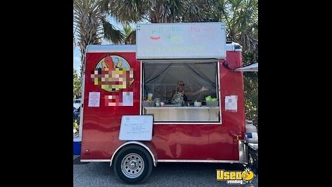 2021 - 6.5' x 8 Compact Hotdog Vending Trailer | Street Food Concession Trailer for Sale in Florida