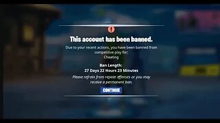 I got BANNED from Fortnite