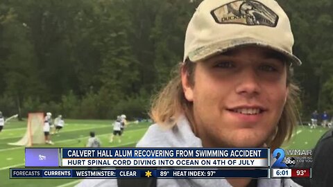 Calvert Hall alum recovering from tragic 4th of July swimming accident
