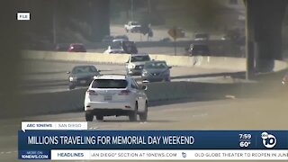 Millions traveling for Memorial Day weekend